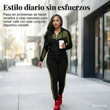 👩🦱 Conjunto de Chándal de 2 Piezas para Mujer – Diseño con Bloques de Color, Estilo Cómodo y Moderno ✨💖