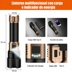 Linterna Táctica LED 3000 Lúmenes con Lente de Ignición Multifuncional Resistente al Agua | FYREBEAM™