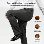 Pantalones casuales de pierna ancha plisados para hombre