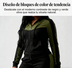 👩‍🦱 Conjunto de Chándal de 2 Piezas para Mujer – Diseño con Bloques de Color, Estilo Cómodo y Moderno ✨💖
