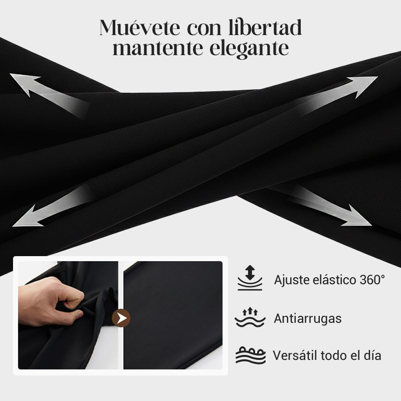 Pantalones clásicos de cintura alta para hombre