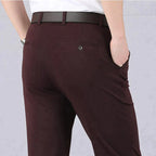 Pantalones clásicos de cintura alta para hombre