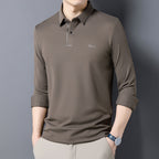 Camisa de manga larga nuevo modelo de negocios casual  con cuello solapa