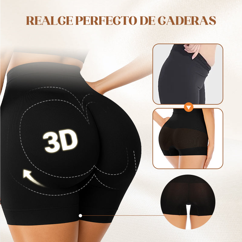 🔥45% de descuento 🔥Ropa interior de seda helada de cintura alta para mujer con control de abdomen y levantamiento de cadera