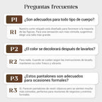 Pantalones clásicos de cintura alta para hombre