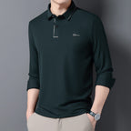 Camisa de manga larga nuevo modelo de negocios casual  con cuello solapa