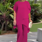👗 Conjunto de 2 Piezas de Gasa para Mujer – Talla Grande, Estilo Moderno y Cómodo 💖✨