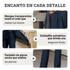 👗 Conjunto de 2 Piezas de Gasa para Mujer – Talla Grande, Estilo Moderno y Cómodo 💖✨