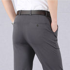 Pantalones clásicos de cintura alta para hombre