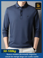 Camisa de manga larga nuevo modelo de negocios casual  con cuello solapa
