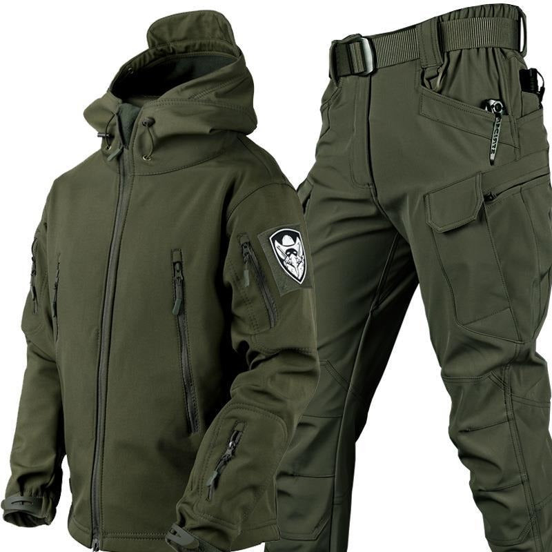Conjunto de chaqueta y pantalones tácticos Soft Shell para hombre
