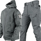 Conjunto de chaqueta y pantalones tácticos Soft Shell para hombre
