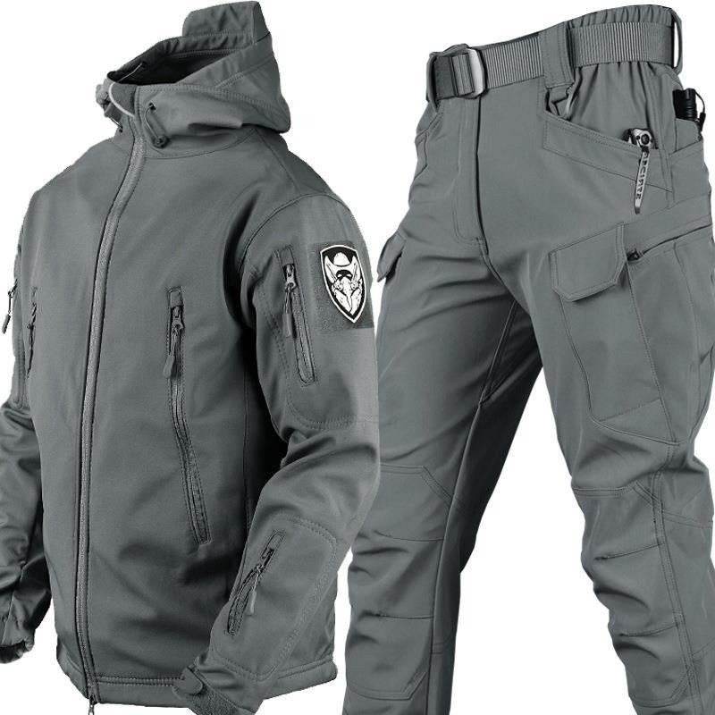 Conjunto de chaqueta y pantalones tácticos Soft Shell para hombre
