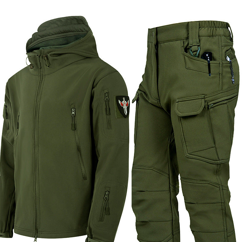 Conjunto de chaqueta y pantalones tácticos Soft Shell para hombre