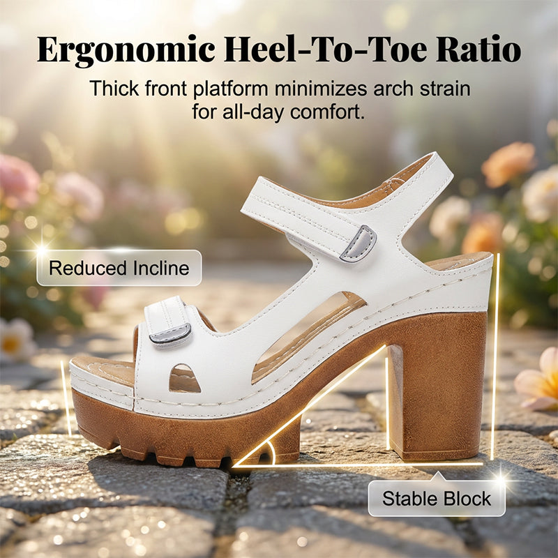 🌼 ¡OFERTA POR TIEMPO LIMITADO 50% DE DESCUENTO! ✨Sandalias de Plataforma para Mujer de Verano con Velcro Ajustable y Suela Antiderrapante